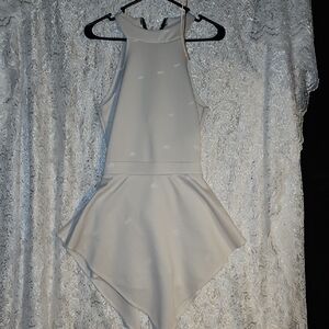 Jasmine Asymmetrical Dress in Light Gray